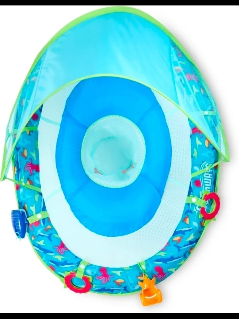 Swimways Blue Baby SpringFloat with Sunshade